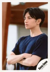 【中古】生写真(ジャニーズ) Sexy Zone/中島健人/上半身・衣装黒・腕組み・左向き/シングル「RUN」MVオフショット/公式生写真