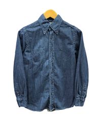 EVISU (エヴィス) ONNA A EVISYA TAILOR エビスヤテーラー デニムシャツ コットン 長袖 カモメ刺繍 ３ ブルー メンズ/025