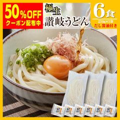 【生麺 讃岐うどん 並切麺】6食 鎌田醤油のだし醤油付きセット 香川直送