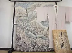 中古 ちわわわわわ様専用！《絞りラメ入り 叩き染め》幻の辻が花模様