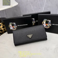 送料込☆ 極美品 PRADA プラダ 長財布 さいふ ウォレット 長財布 小銭入れ