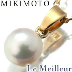 ミキモト MIKIMOTO パール ペンダントネックレス アコヤ真珠 6.50mm K18 新品仕上げ