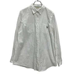 U.S. POLO ASSN. 長袖 無地シャツ レディース M～ ホワイト ユーエスポロアッスン 古着卸 アメリカ仕入 a702-6123