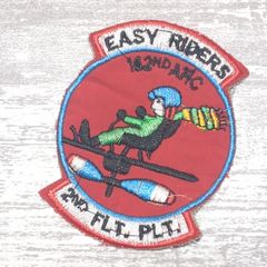 EC49 ベトナム 戦争 ワッペン EASY RIDERS 162nd Assault Helicopter Company 第162強襲ヘリコプター中隊 2nd Flight Platoon 第2飛行小隊 キャラクター 人物 人 人間 赤
