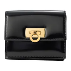 新品 フェラガモ FERRAGAMO 3つ折り財布 WANDA COMPACT WALLET ブラックのサムネイル