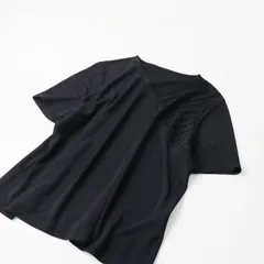 カルヴェン CARVEN Vネック プルオーバー プリーツ デザイン カットソー 48/ブラック トップス 切り替え Tシャツ 【2400013555326】のサムネイル