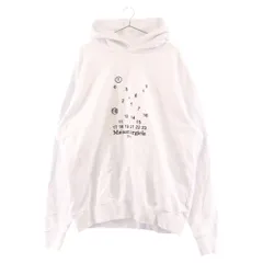 Martin Margiela 10 (マルタンマルジェラ) 23SS Embroidered Logo Hoodie エンブロイダリーカレンダーロゴフーディ プルオーバーパーカー ホワイト S50GU0202 S25505のサムネイル