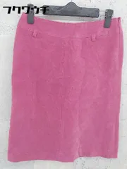 ◇ LAISSE PASSE レッセパッセ コーデュロイ サイドジップ 膝丈 タイト スカート サイズF レッド系 レディース 【中古】 【1002800437115】のサムネイル