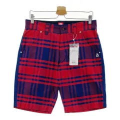 サイズ：48 ARCHIVIO アルチビオ A567404 ハーフパンツ チェック レッド系 [240101345755]# ゴルフウェア メンズ ストストのサムネイル