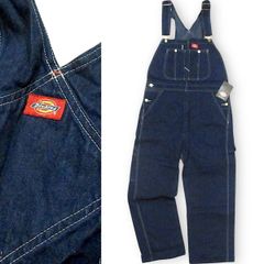 新品 Dickies ディッキーズ インディゴ ビブ オーバーオール サロペット オールインワン ネイビー DB100RNB