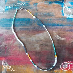 お花ビーズネックレス☆チョーカー　ブレスレット