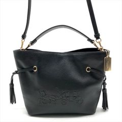 美品 COACH コーチ アンディ クロスボディ 2WAY ハンド ショルダー バッグ 斜め掛け ブラック レザー レディース 鞄 かばん a9483