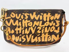 LOUIS VUITTON ルイヴィトン モノグラム グラフィティ ピーチ ポシェットアクセソワール アクセサリーポーチ キーリング アノクレ 付き M92193 M62694 美品