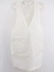 ◇ w closet wear inc ダブルクローゼット 膝丈 ワンピース サイズF ホワイト レディース P  【1301160019673】のサムネイル