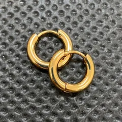 Hoop earrings フープピアス 両耳ペア 12mm フープリングピアス