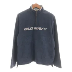 OLD NAVY オールドネイビー ハーフジップ フリース プルオーバー ジャケット 防寒 カジュアル ネイビー (メンズ L) 中古 古着 P5804