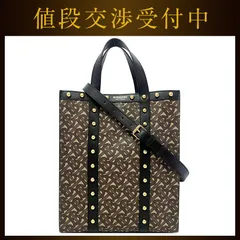 バーバリー 2way バッグ スモール Ｅキャンバス ブラック カーキ