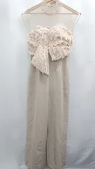 ◇ ⊂ LAGUNAMOON ラグナムーン カットジャガードベア パンツドレス サイズM ベージュ系 レディース E  【1507080013429】