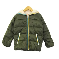 ビームス B:MING ダウンジャケット ダウン フェザー混 ジャンパー アウター キッズ 男の子用 120サイズ グリーン BEAMS 【中古】