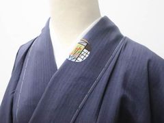 【一輝堂】【着物】小紋　夏物　丸障子に花・松文　夏　身丈約161cm　裄丈約67cm　25z03-1351