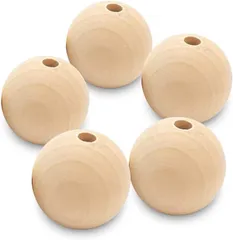 COLORBIRD ウッドビーズ ハンドメイド アクセサリー パーツ 手芸 ネックレス 手芸用品 ビーズアクセサリー 40mm 5個(40mm 5個)