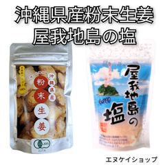 沖縄県産サッと溶ける粉末生姜 屋我地島の塩 沖縄ベルク