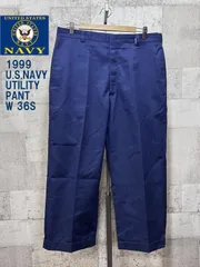 美品 米軍 U.S.NAVY 99年 ユーティリティパンツ 36S ネイビー ワークパンツ UTILITY TROUSERS 海軍 ミリタリー