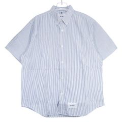 新品同様 WTAPS ダブルタップス 24SS BD 01/SS/CTPL.BROADCLOTH.TEXTILE.COOLMAX 241TQDT-SHM04 ボタンダウン ショートスリーブ シャツ ブロードクロス クールマックス 半袖 サイズ03(L) jun