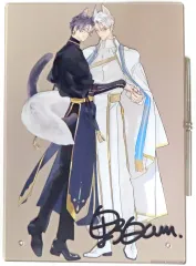 【中古】アクリルスタンド・アクリルパネル 野白ぐりイラスト 複製サイン入りB5アクリルプレート 「金銀ささめくひみつは夜」 ちるちるストア～Be mofumofu animaLs～グッズ