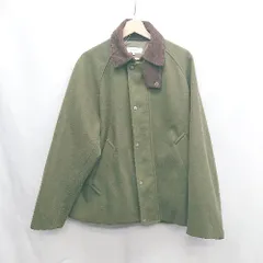 ◇ ⊇ MONO-MART モノマート 襟バイカラー 長袖 コート サイズM カーキ系 メンズ E  【1412090047114】