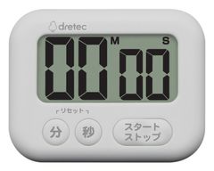 【取説・パッケージ無】大画面タイマー「シャボン」　T-614WT　ホワイト