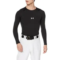 アンダーアーマー(UNDER ARMOUR) 野球 コールドギアアーマー 長袖 クルー メンズ 1375373 ブラック Sサイズ