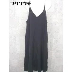 ◇ Aunt Marie's アントマリーズ キャミソール 膝丈 ワンピース ブラック レディース 【中古】 【1002802132179】