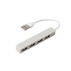 ナカバヤシ 4ポート変換ハブ シルキーグレー USB端子