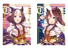 ウマ娘プリティダービーツインウエハースSpecial R【スペシャルウィーク　レア　WSR-17、トウカイテイオー　レア　WSR-18】2種セット/ウマ娘ウエハース