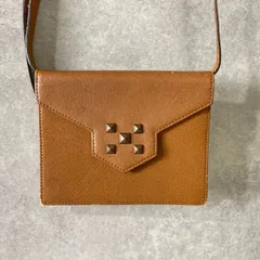 Yves Saint Laurent ヴィンテージ スタッズ装飾 レザー ショルダーバッグ イヴサンローラン