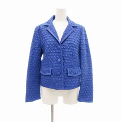 エルマノシェルビーノ ERMANNO SCERVINO 美品 中綿ジャケット 3B キルティング ノッチドラペル 38 S 青 ブルー /JSのサムネイル
