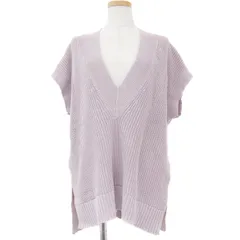 美品 JOURNAL STANDARD relume ジャーナルスタンダード レリューム コットン 綿 ベスト ニット トップス ノースリーブ 22秋冬 おしゃれ シンプル きれいめ 大人女子 ブランド