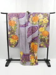 ◇KWF047 振袖 正絹 古着 結婚式 卒業式 成人式 初詣