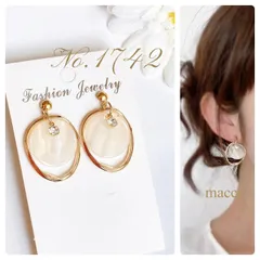 金具変更無料♡ ハンドメイドピアス　No.1742 maccoshop