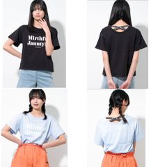 新品　RiCO SUCRE（リコシュクレ）バッククロスTシャツ トップス 半袖 子供服 女の子 小学生 中学生　140㎝　150㎝　160㎝　半袖　ブラック　ブルー