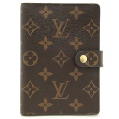 【 美品 】LOUIS VUITTON ルイ・ヴィトン 手帳カバー モノグラム アジェンダPM R20005 ブラウン ルイヴィトン フランス製 RFID入 Aランク レディース メンズ 手帳
