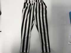 子供用　白黒ストライプズボン　23