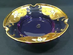 ヴェネチアガラス　ヴェネツィア　灰皿 ベネチアンガラス ヴェネチアンガラス ミルフィオリ お皿