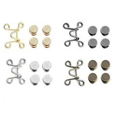 新品 [TRkin] ウエスト調整ボタン 27 mm 4セット ジーンズ調整 リベット付き 縫い目ない 取り外し可能 金属ジーンズボタン 縫製不要 取付簡単 ズボン置換 交換用 ウェスト調節 サイズ調整 ゆるゆるのジーンズ/ズボン/スカート/Tシャツ/パーカー