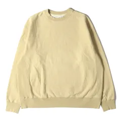 unfil アンフィル スウェット サイズ:4 21AW ヴィンテージ加工 オーバーサイズ リバースウィーブ スウェットシャツ vintage cotton-fleece pullover イエロー トップス トレーナー 長袖のサムネイル