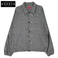 [大人気]　シュプリーム　総柄　存在感◎　千鳥格子柄　シュプリーム柄 Houndstooth Logos Snap Front Jacket | Supreme 20fw