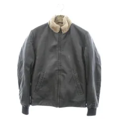 Martin Margiela 14 (マルタンマルジェラ) Lamb Leather Jacket ラムレザーボアジャケット ブルゾン ブラック 30AM0228X7263 130026541のサムネイル