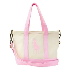 新品 ポロ ラルフローレン POLO RALPH LAUREN トートバッグ コットンキャンバス ミニトート