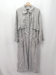 ◇ ⊇ KBF ケービーエフ チェック柄 長袖 ロング ロングボタンワンピース サイズone グレー系 レディース E  【1507280005460】